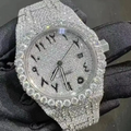 Designer Z1225 Luxury Sapphire Automatic Mechanical Movement Watches Iced Out VVS Moissanite Watches for Men