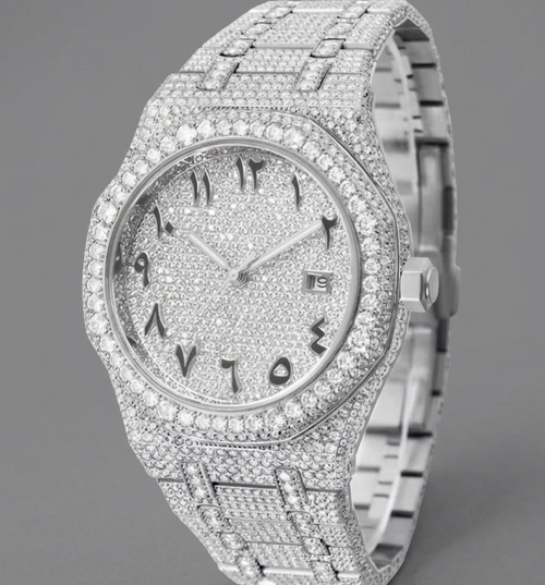Designer Z1225 Luxury Sapphire Automatic Mechanical Movement Watches Iced Out VVS Moissanite Watches for Men